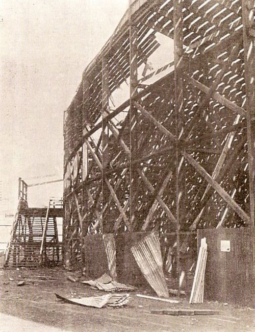 Ibrox Disaster 1902 - Corrugated Iron removed by rescuers